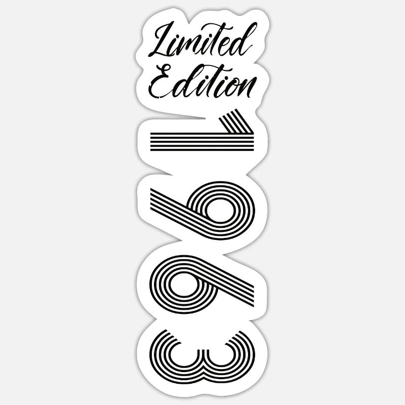 Édition limitée 1963 - Sticker taille S (10 x 10 cm) - blanc mat