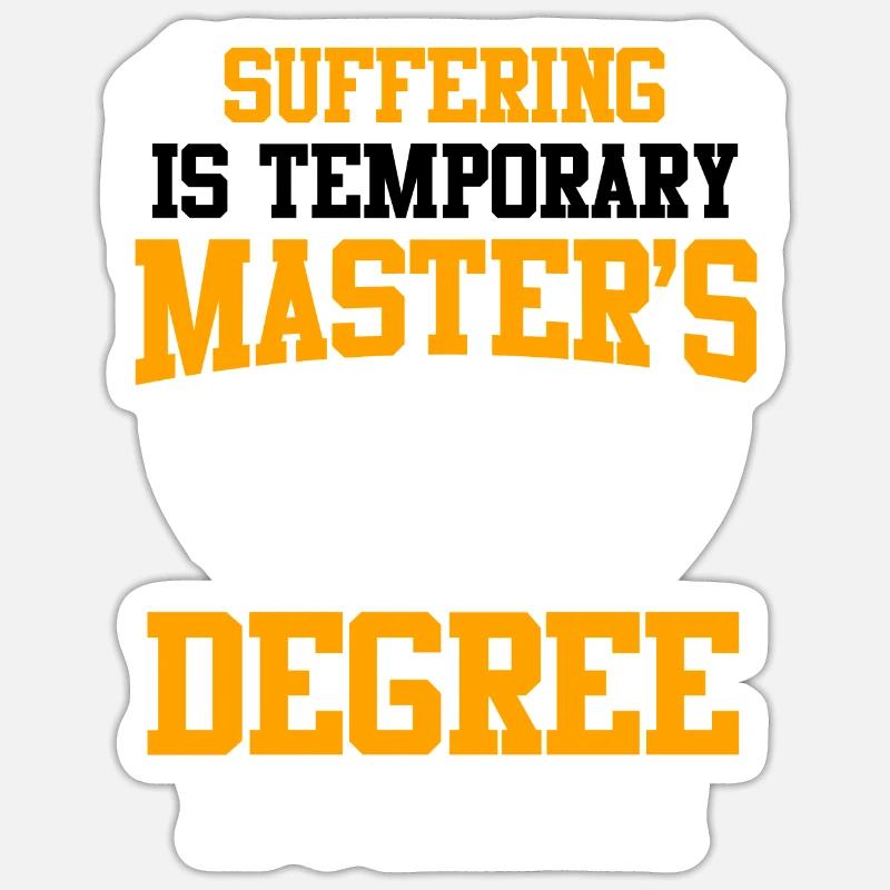 Souffrir brièvement le Master pour la vie Master Sticker taille S (10 x 10 cm)