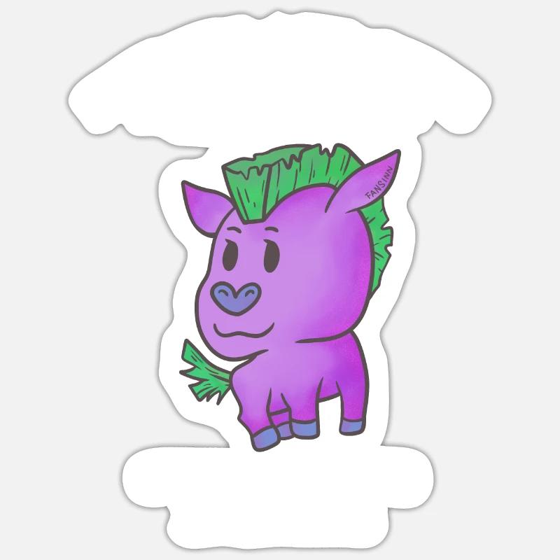 Pferde sind niedlich ich bin niedlich also bin ich Sticker Größe S (10 x 10 cm)
