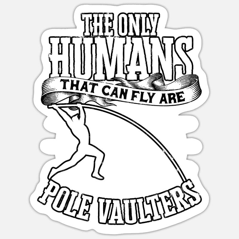 Pole quarter and pole vault Sticker size S (10 x 10 cm)