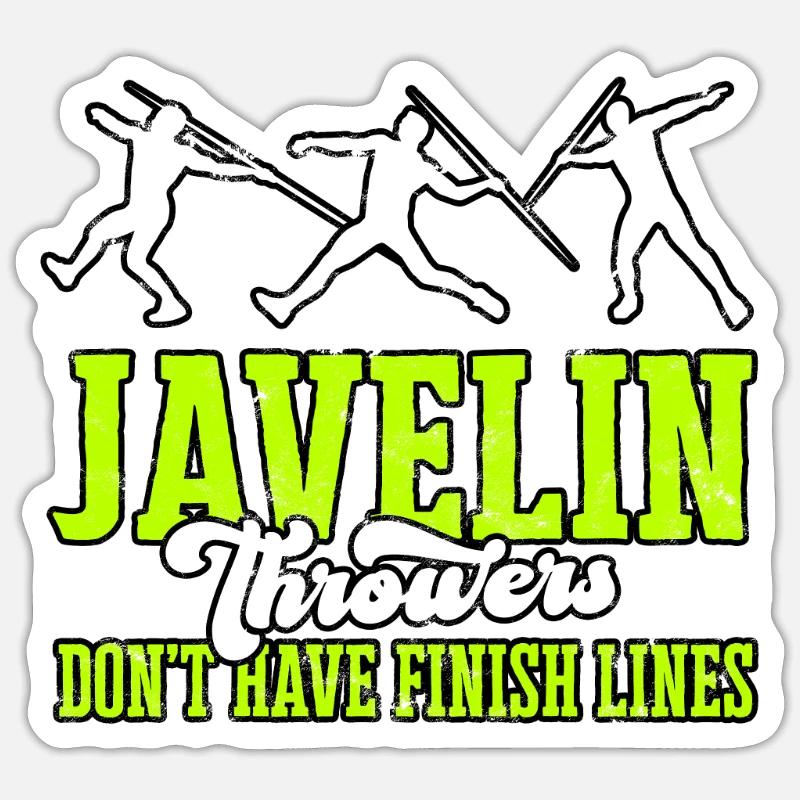 Speer lance des œuvres d’athlétisme Sticker taille S (10 x 10 cm)