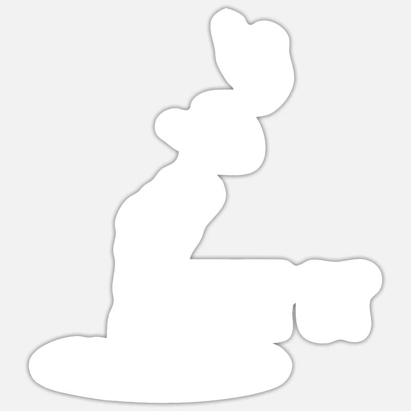 Diving Diver Rip It - Sticker size S (10 x 10 cm) - white matte
