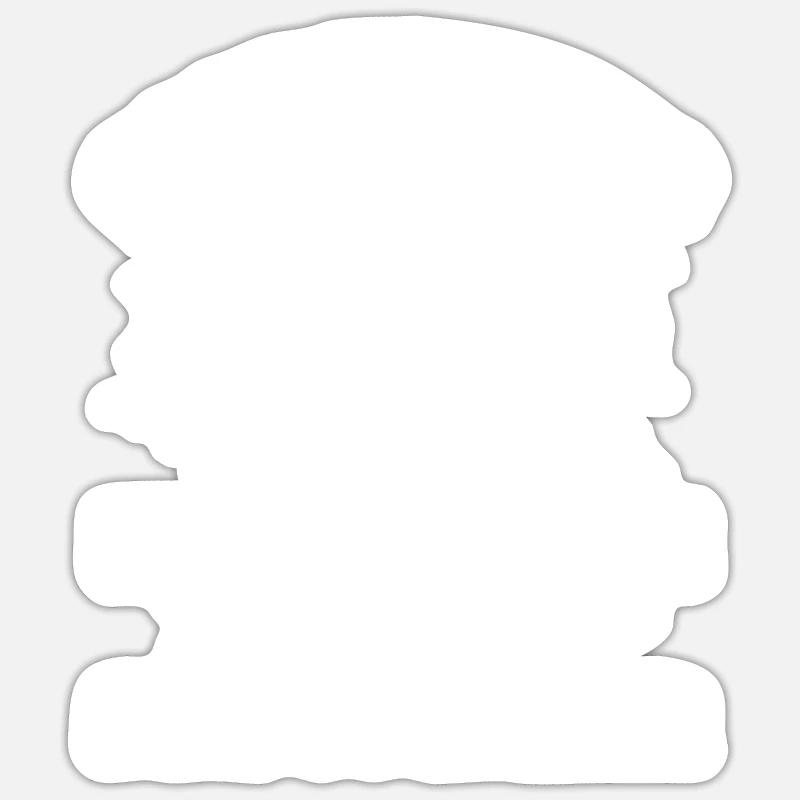 VTT VTT Paire - Sticker taille S (10 x 10 cm) - blanc mat