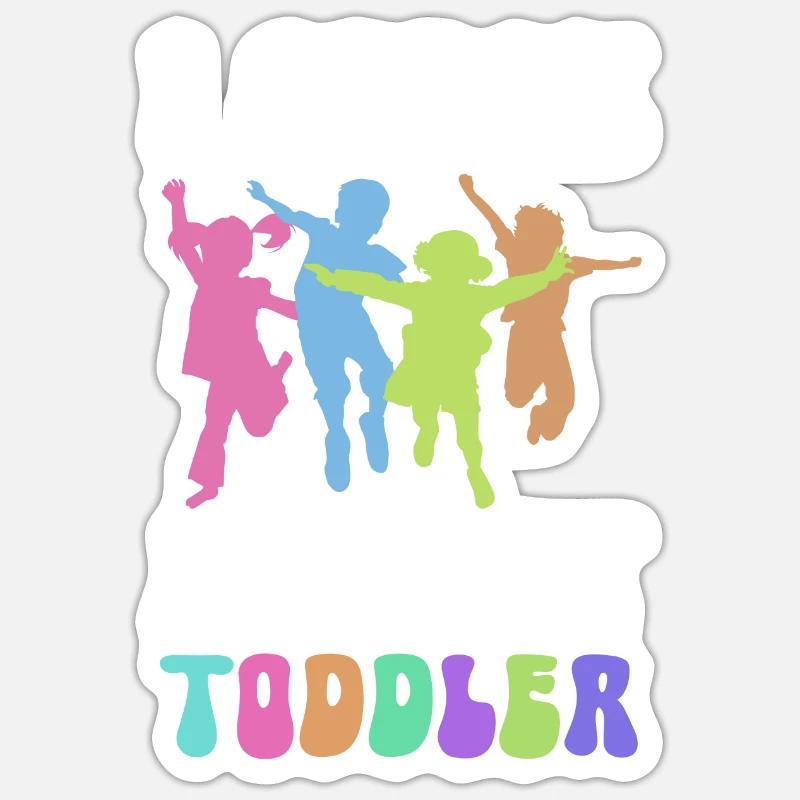 Kinder Krankenschwester Säugling Pädiatrie - Sticker Größe S (10 x 10 cm) - Mattweiß