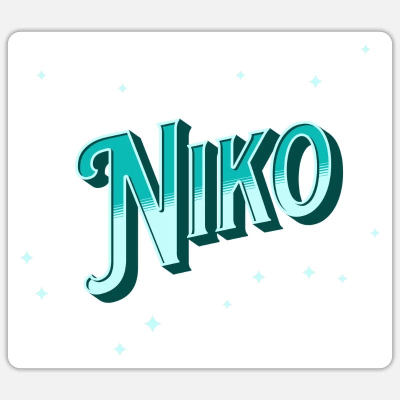 Niko name personalized Sticker size S (10 x 10 cm)
