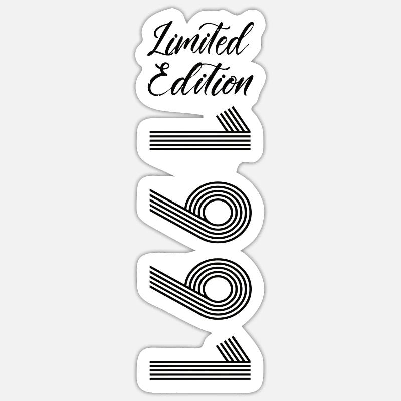 Édition limitée 1991 - Sticker taille S (10 x 10 cm) - blanc mat