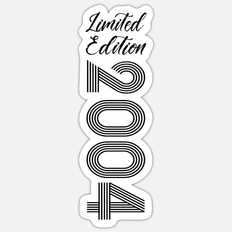 Édition limitée 2004 - Sticker taille S (10 x 10 cm) - blanc mat