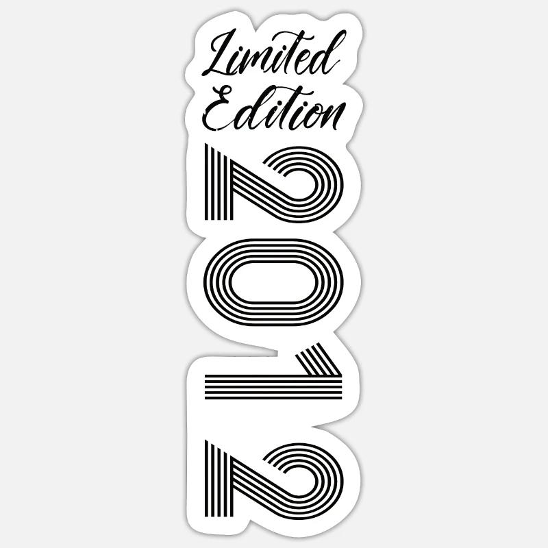 Édition Limitée 2012 - Sticker taille S (10 x 10 cm) - blanc mat