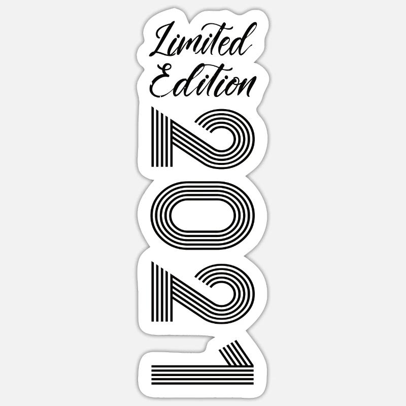 Édition limitée 2021 - Sticker taille S (10 x 10 cm) - blanc mat
