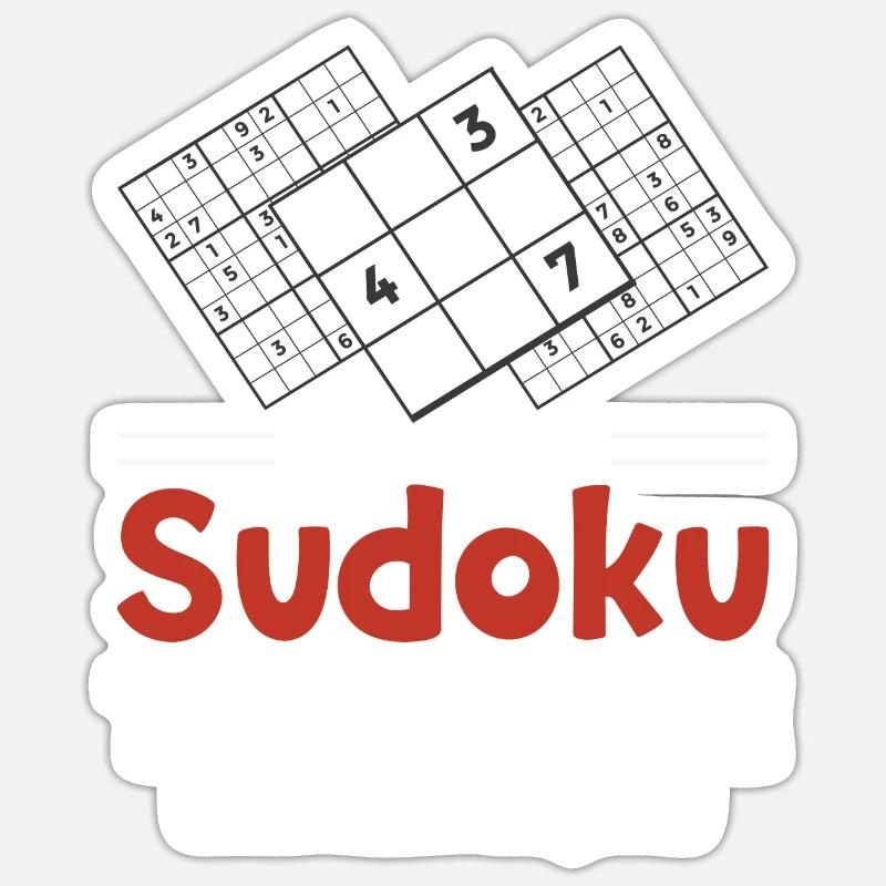 Sudoku Puzzle Sudoku Grid Sudoku solving Sodoku Sticker size S (10 x 10 cm)