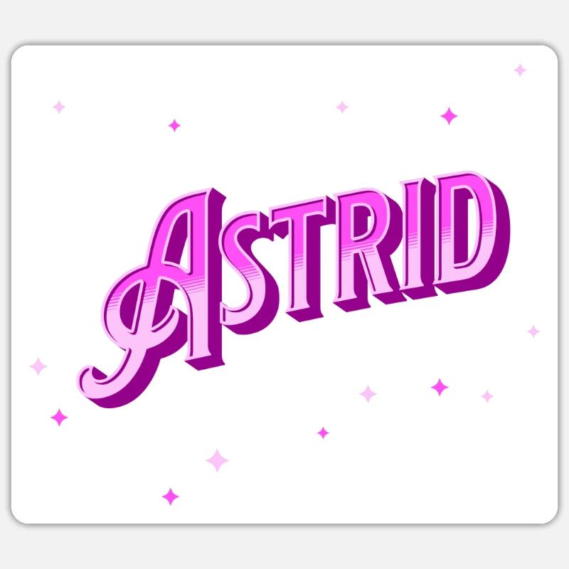 Astrid name personalized - Sticker size S (10 x 10 cm) - white matte