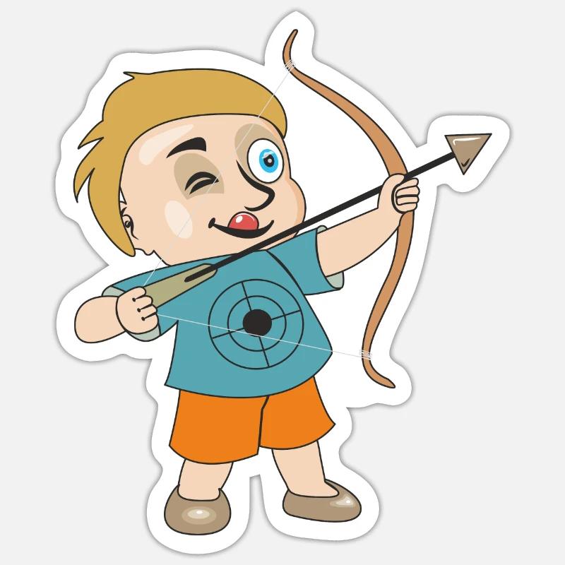 SAGITTARIUS - Sticker size S (10 x 10 cm) - white matte