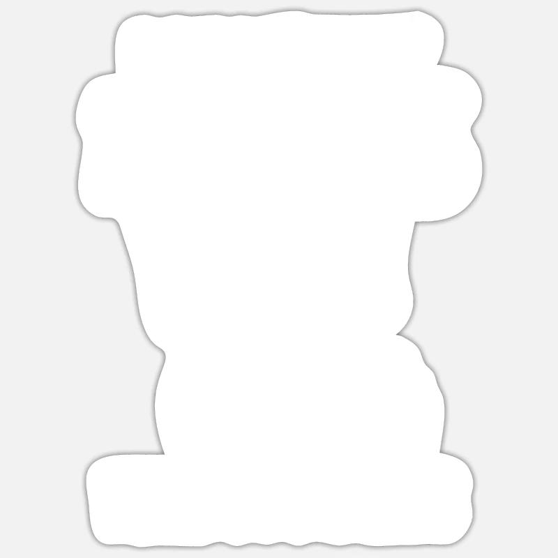 Elephant Funny - Sticker size S (10 x 10 cm) - white matte