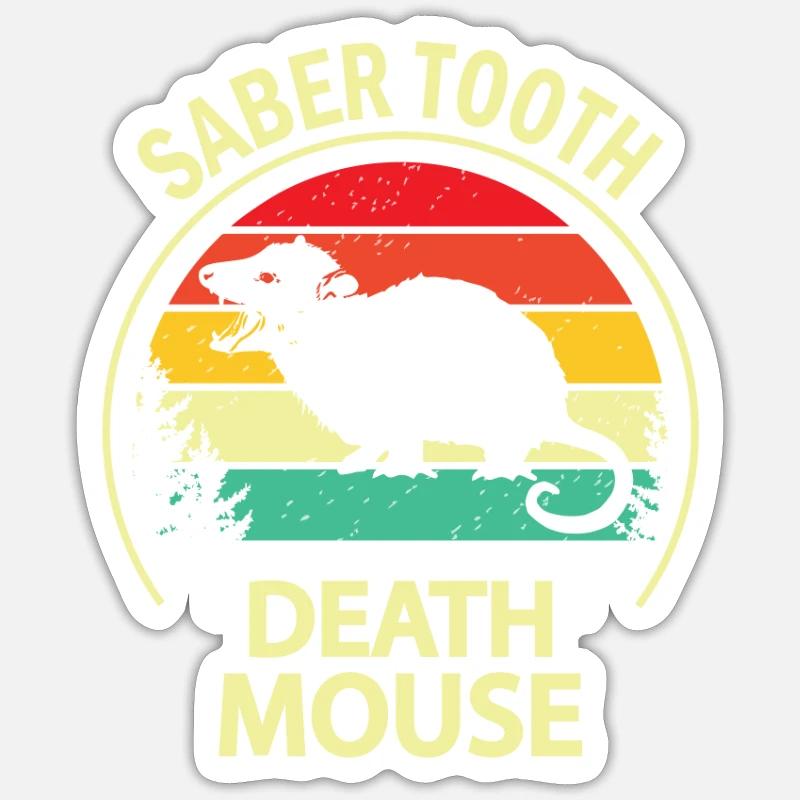 Possum - Sticker size S (10 x 10 cm) - white matte
