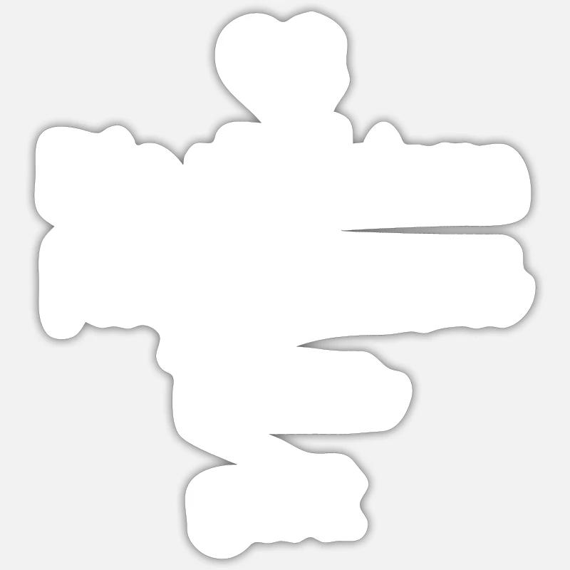 Parson Russell Terrier - Sticker Größe S (10 x 10 cm) - Mattweiß