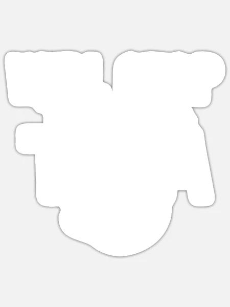 Teeliebhaber Geschenke - Sticker Größe S (10 x 10 cm) - Mattweiß