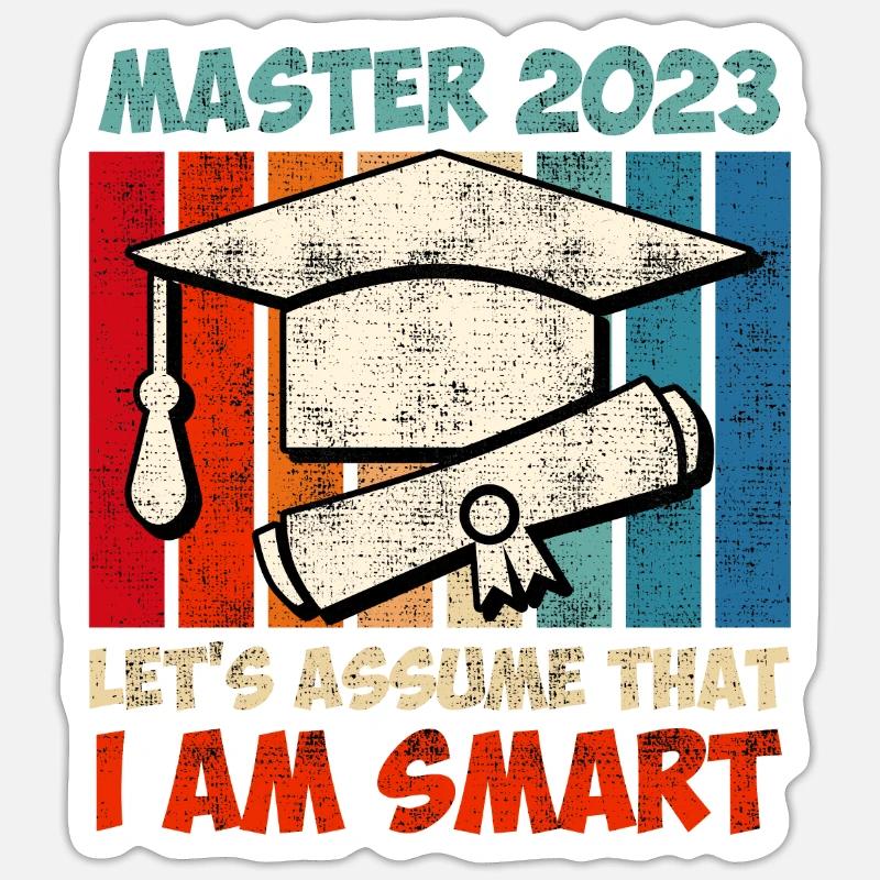 Master 2020 Je suis smart Master Sticker taille S (10 x 10 cm)