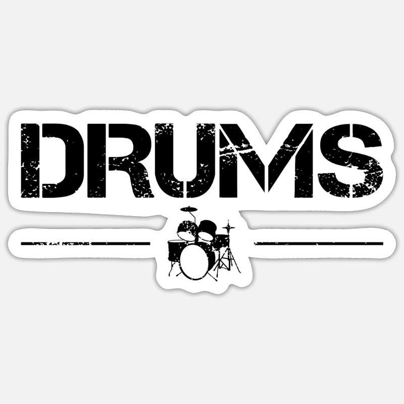 Percussion Sticker taille S (10 x 10 cm)