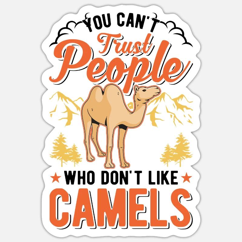 Kamel Dromedar Ägypten Geschenk Großkamel Sticker Größe S (10 x 10 cm)