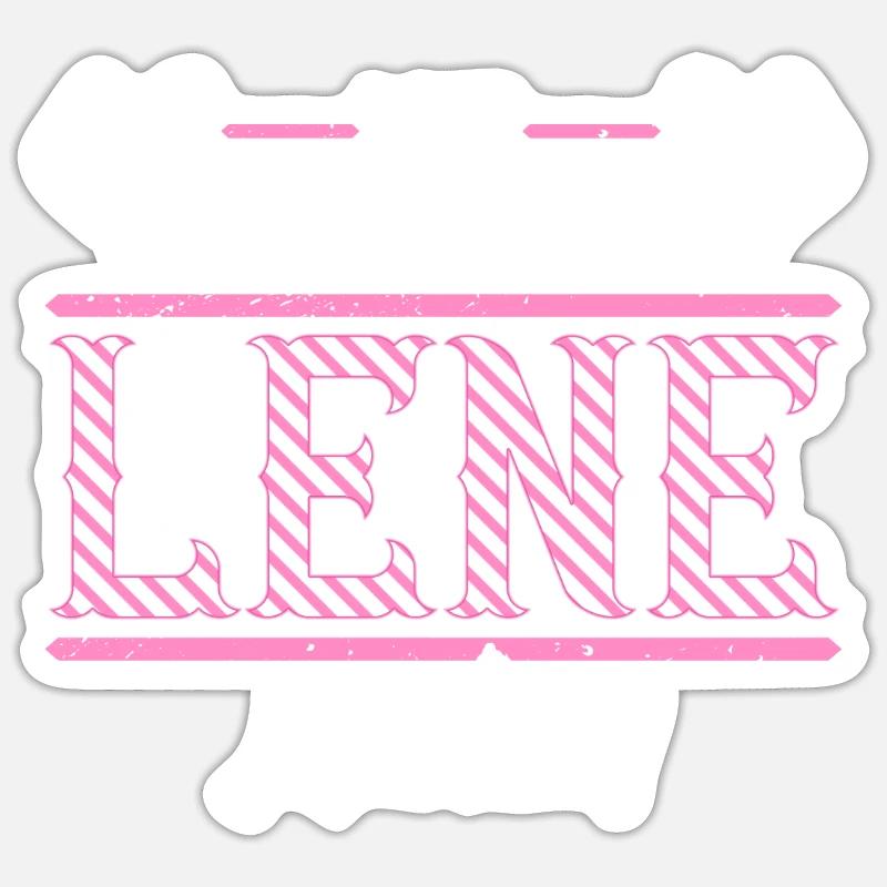 Lene Geschenkidee Geschenk Geburtstag Sticker Größe S (10 x 10 cm)