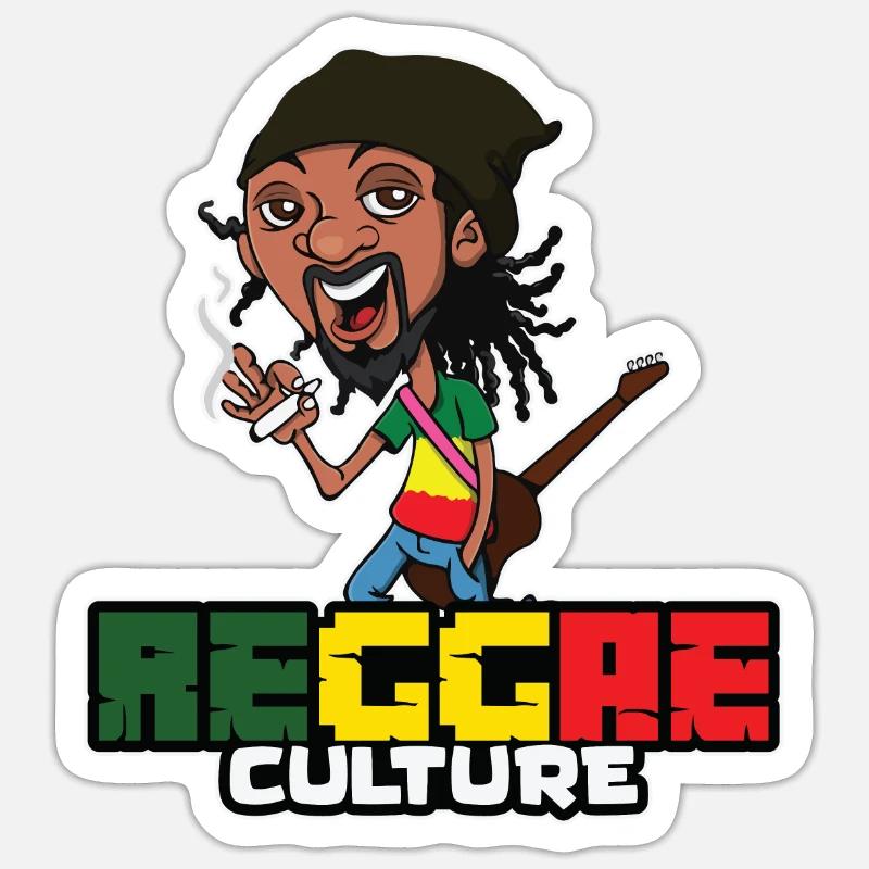Reggae Sticker size S (10 x 10 cm)