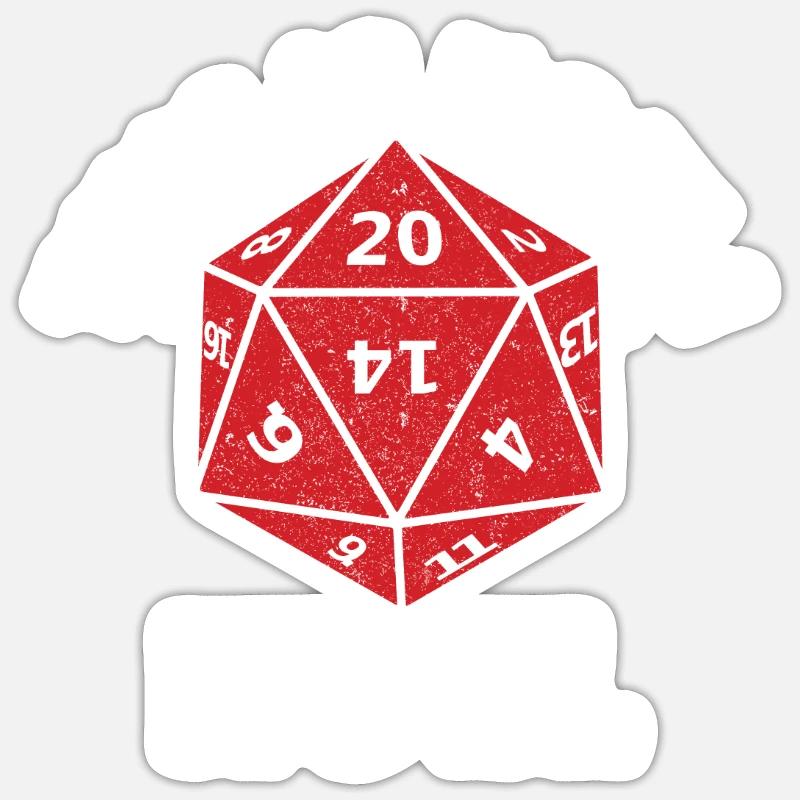 Dungeons Dice RPG Dragons C’EST COMME ÇA QUE JE ROULE Sticker taille S (10 x 10 cm)