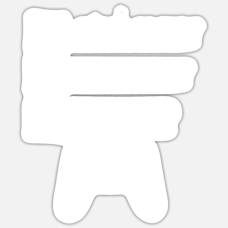 gamer - Sticker taille S (10 x 10 cm) - blanc mat