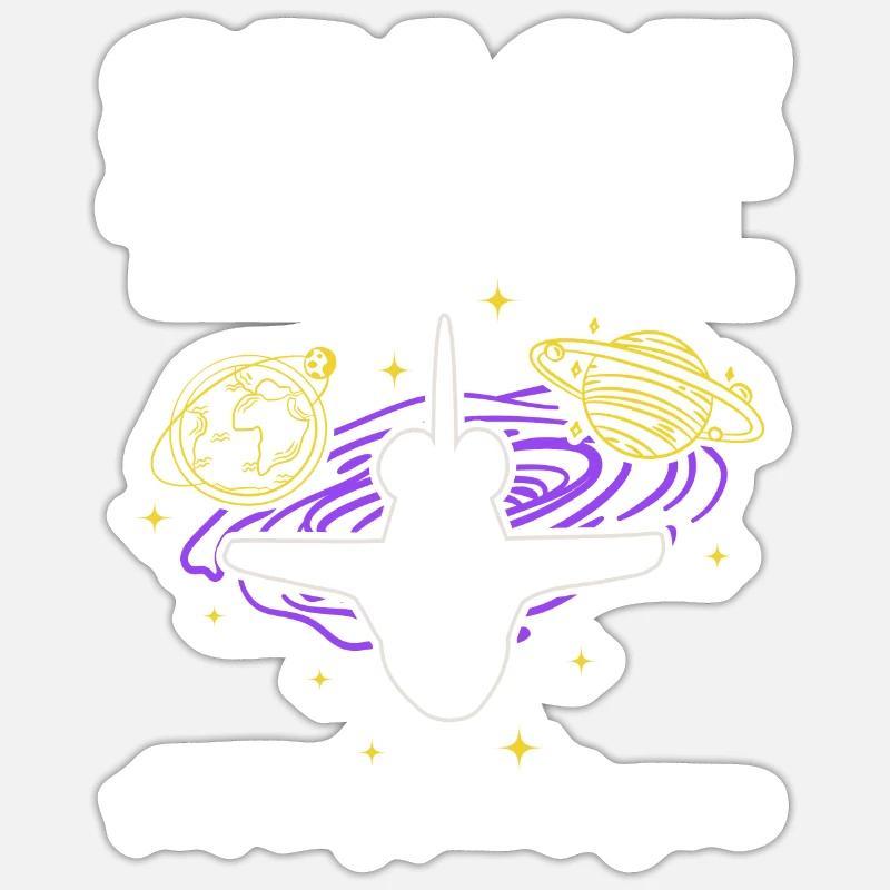 Voyage dans l’espace C’est mon jeu préféré I Vaisseau spatial Sticker taille S (10 x 10 cm)