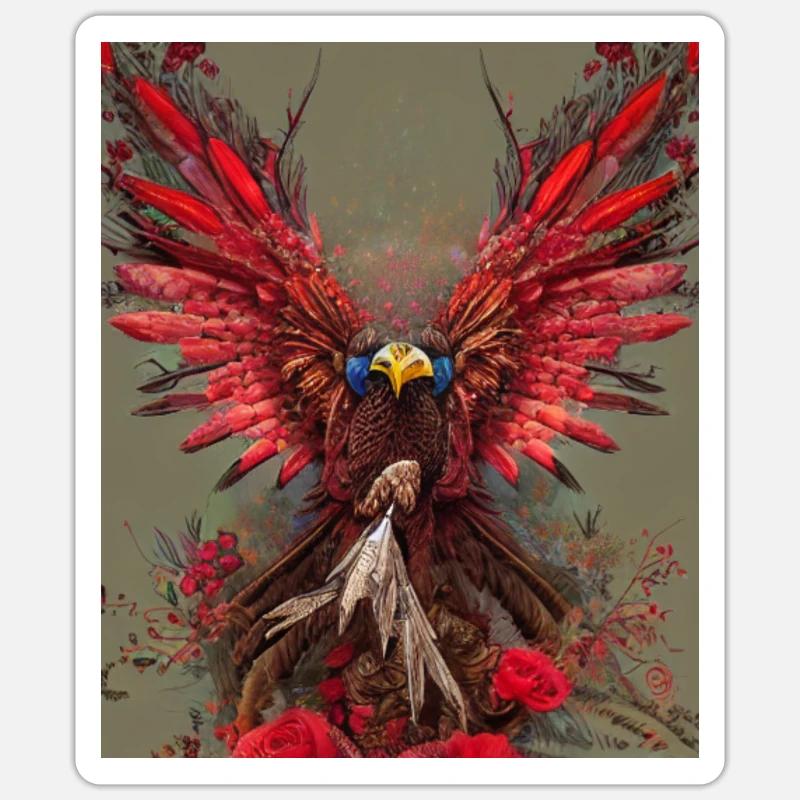 Aigle - Sticker taille S (10 x 10 cm) - blanc mat