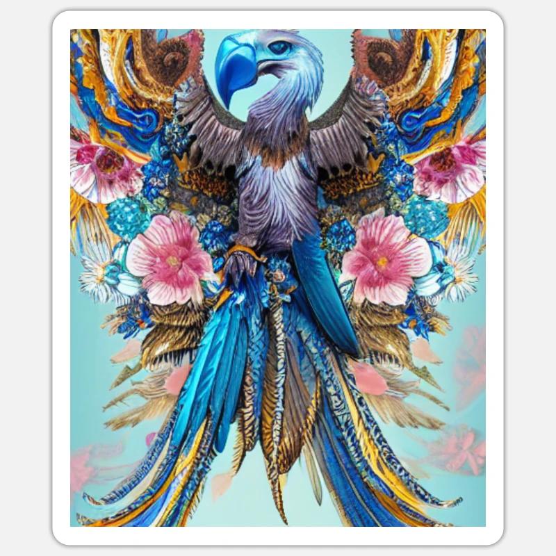 Blue Eagle Sticker size S (10 x 10 cm)