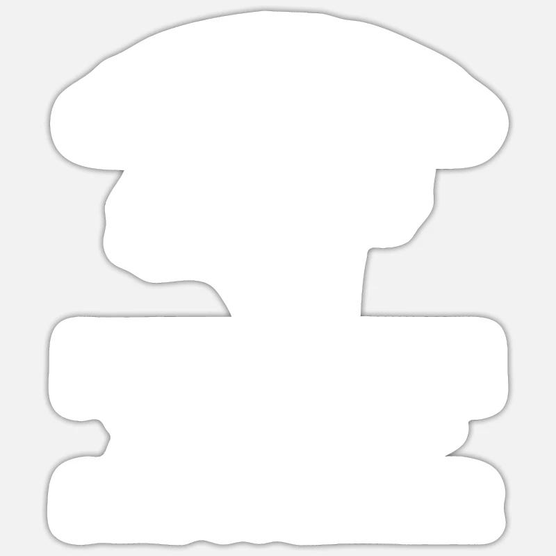 Broccoli Pair - Sticker size S (10 x 10 cm) - white matte