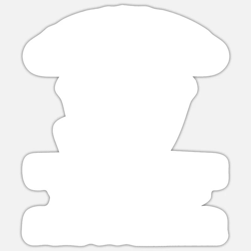 Mac N Cheese Mac And Cheese Paire - Sticker taille S (10 x 10 cm) - blanc mat