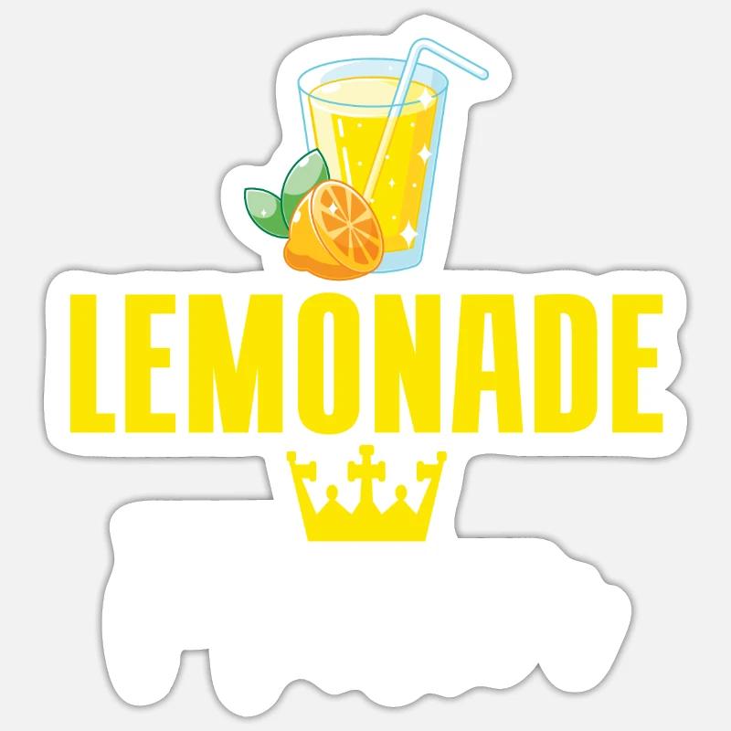 Limonade Geschenkideen - Sticker Größe S (10 x 10 cm) - Mattweiß