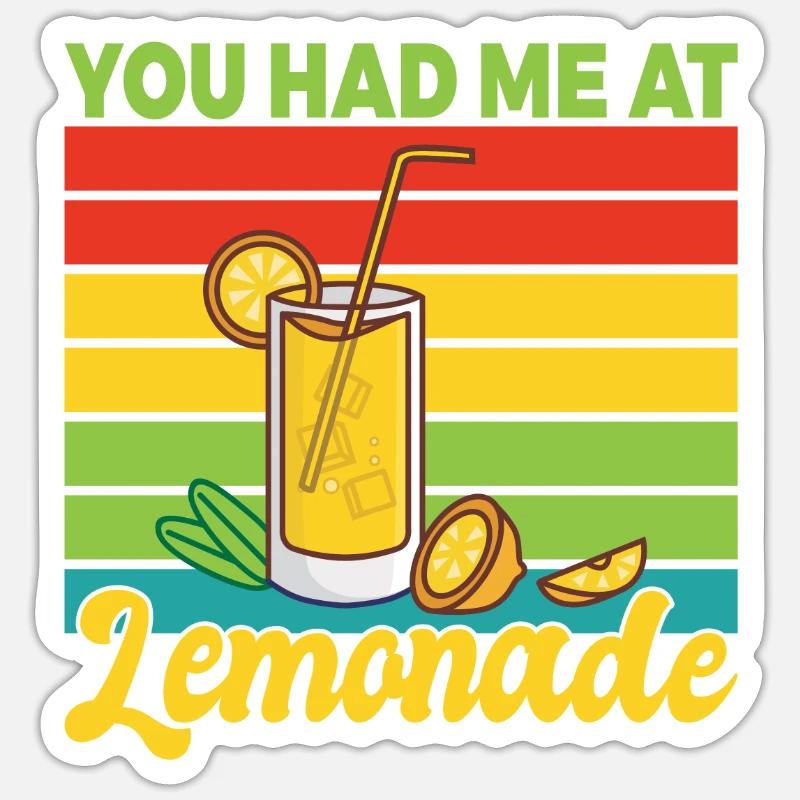 Lemonade Gift Ideas - Sticker size S (10 x 10 cm) - white matte