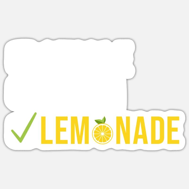 Limonade Geschenkideen Sticker Größe S (10 x 10 cm)