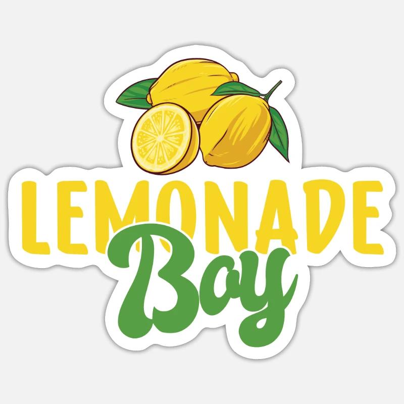 Limonade-Geschenk-Ideen - Sticker Größe S (10 x 10 cm) - Mattweiß