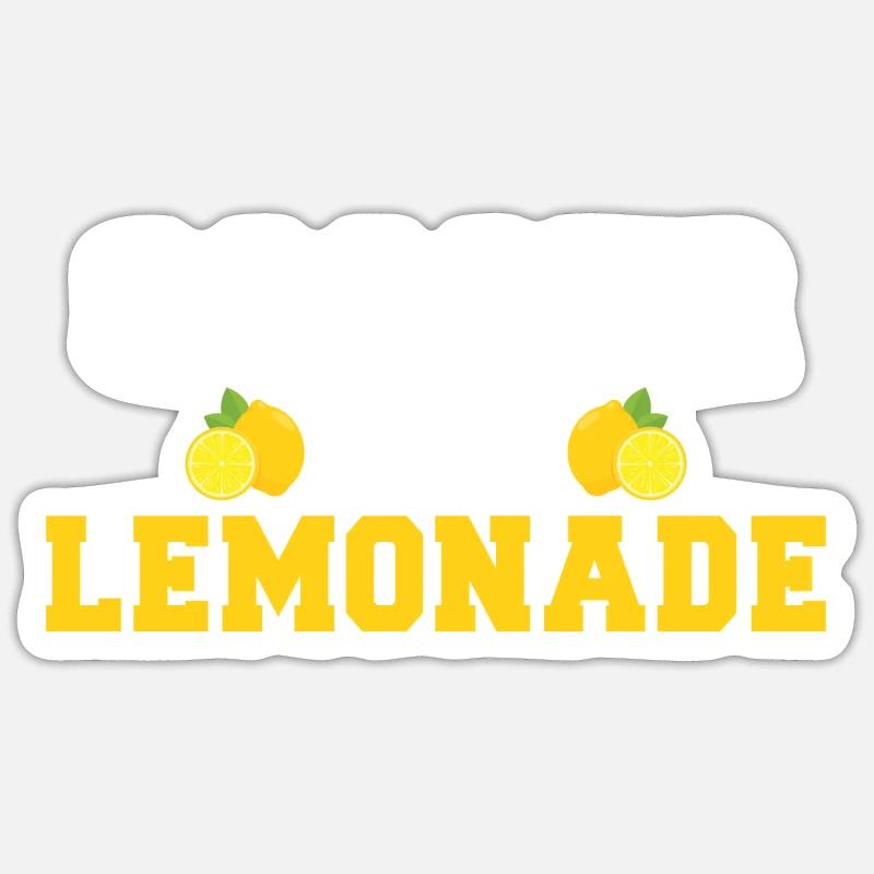 Limonade Geschenkideen - Sticker Größe S (10 x 10 cm) - Mattweiß