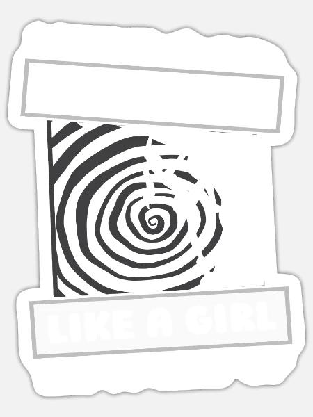 Klettern Kletterer Mädchen - Sticker Größe S (10 x 10 cm) - Mattweiß