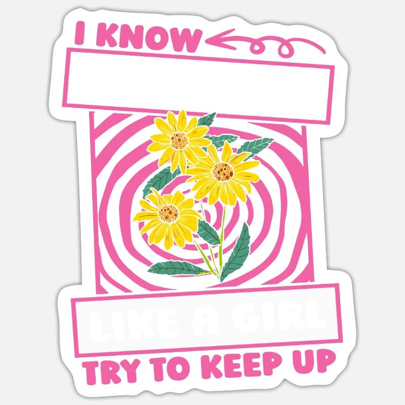 Gänseblume Gänseblümchen Mädchen Sticker Größe S (10 x 10 cm)