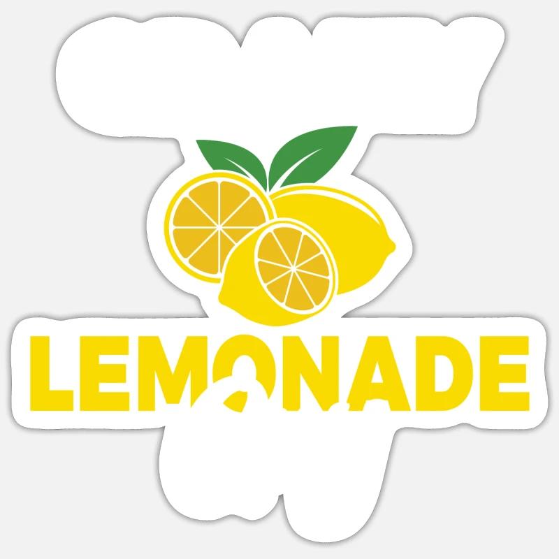 Limonade-Geschenk-Ideen - Sticker Größe S (10 x 10 cm) - Mattweiß