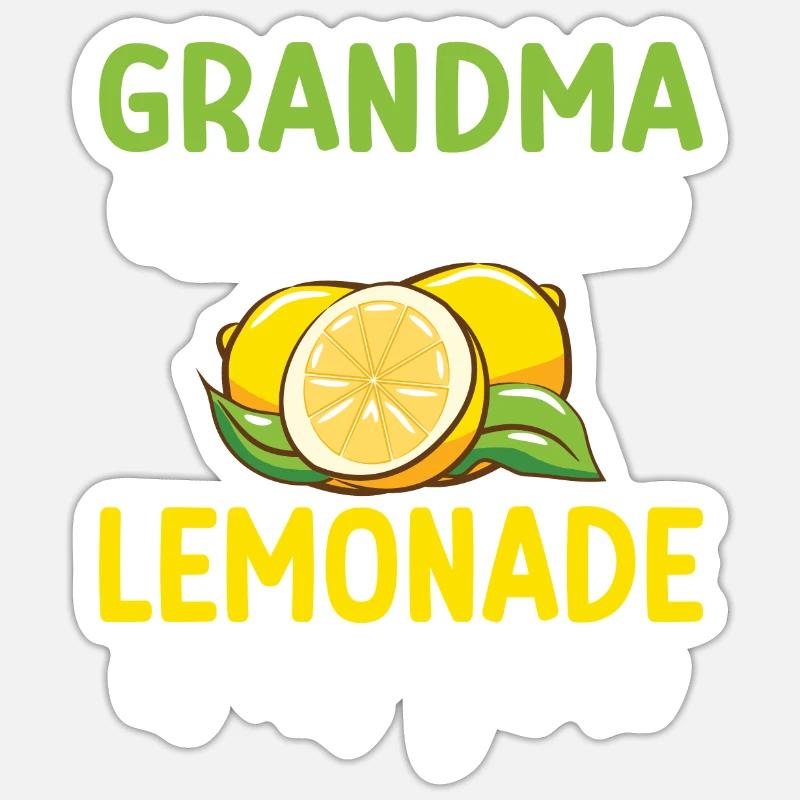 Limonade-Geschenk-Ideen - Sticker Größe S (10 x 10 cm) - Mattweiß