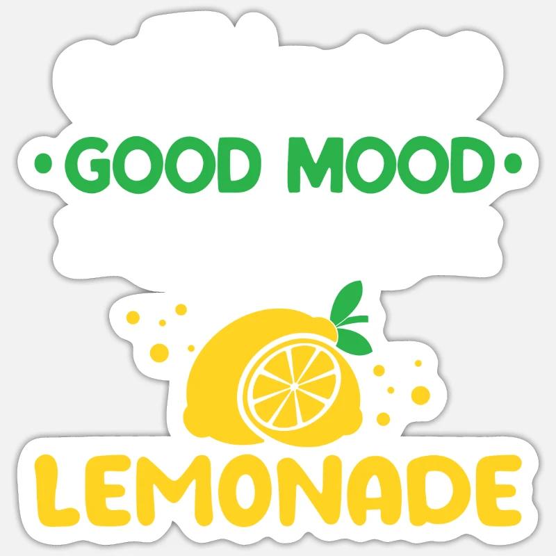 Limonade Geschenkideen - Sticker Größe S (10 x 10 cm) - Mattweiß