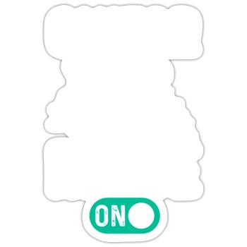 Bass Guitarist Bass Guitar Player - Guitar Mode On - Sticker Größe S (10 x 10 cm) - Mattweiß - Vorne