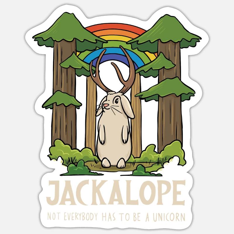 Mythical Creatures Cryptid Design for Jackalo Sticker size S (10 x 10 cm)