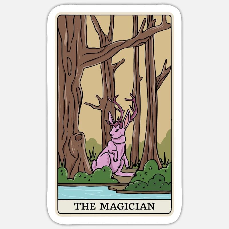 Mythical Creatures Cryptid Tarot Design for Sticker size S (10 x 10 cm)
