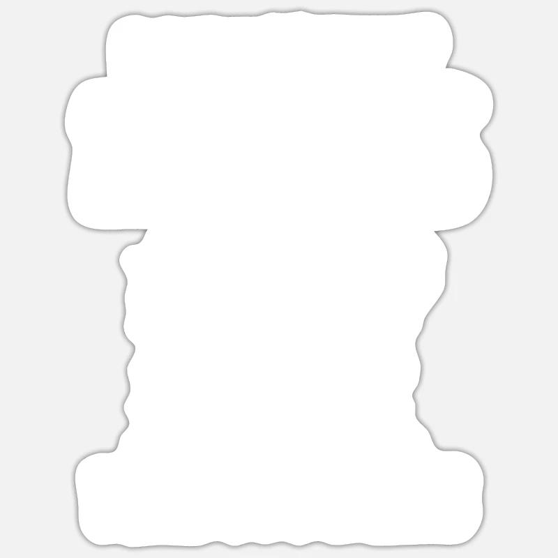 Bouvier Bernois Drôle - Sticker taille S (10 x 10 cm) - blanc mat