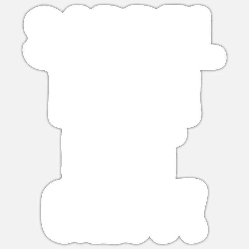 Sabbel Nich Dat Geit - Sticker taille S (10 x 10 cm) - blanc mat