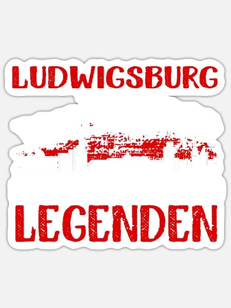 Ludwigsburg Der Geburtsort Von Legenden - Sticker Größe S (10 x 10 cm) - Mattweiß