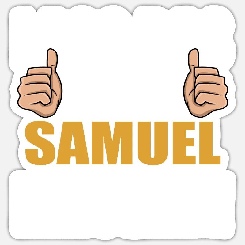 Lass das mal den Samuel machen Sticker Größe S (10 x 10 cm)