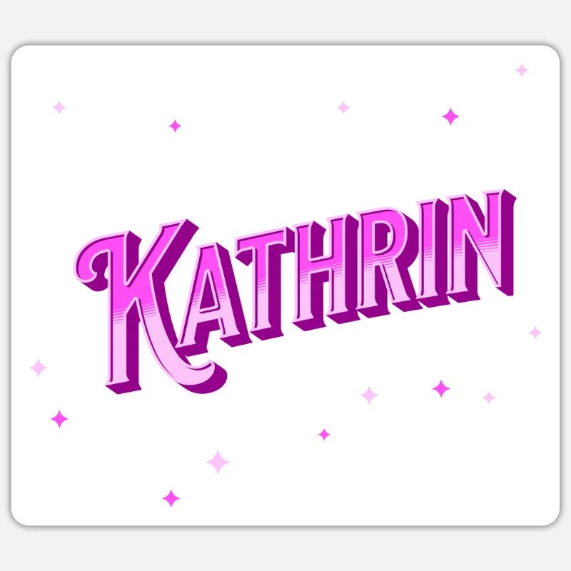 Kathrin's name personalized Sticker size S (10 x 10 cm)